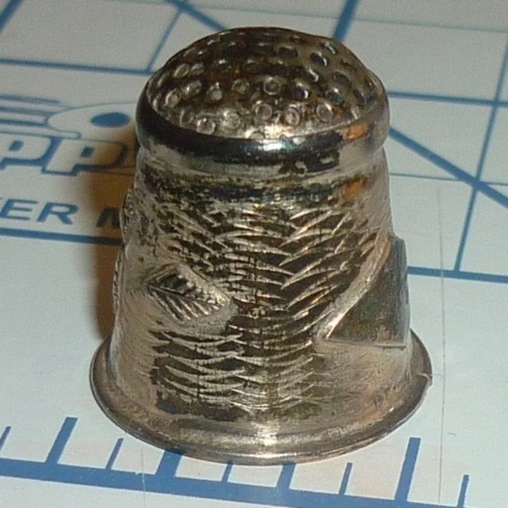 Antique Ketcham‎ McDougall Sterling Silver Flower Thimble Unengraved
